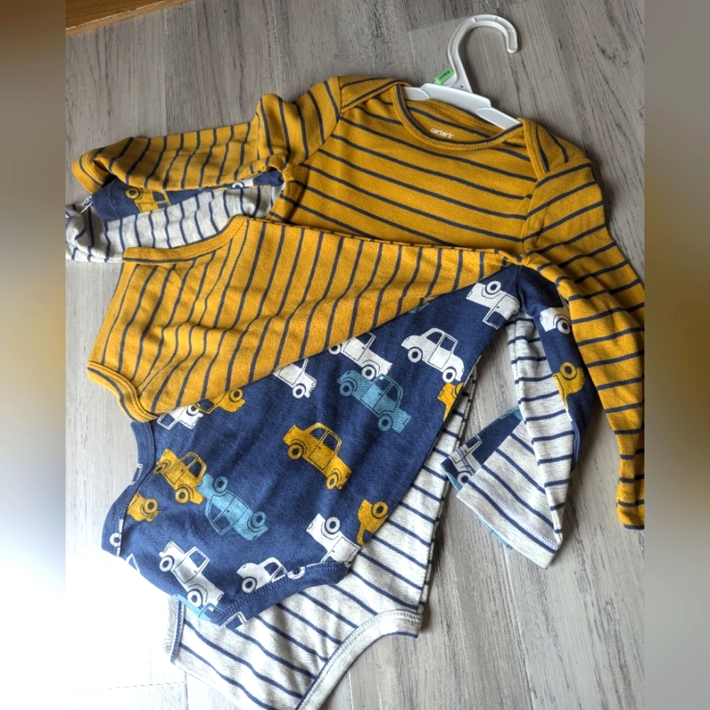 18 m long sleeve onesies nwot
